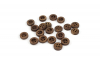 Пуговица деревянная #25-632 1,1 см (коричневая) 1/200 шт