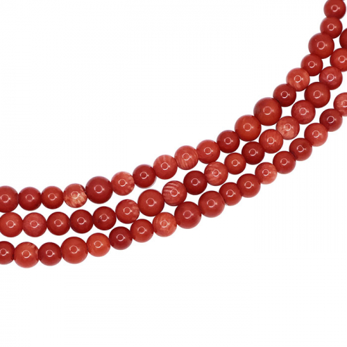 Бусы Коралл 4 мм 1/3 нити