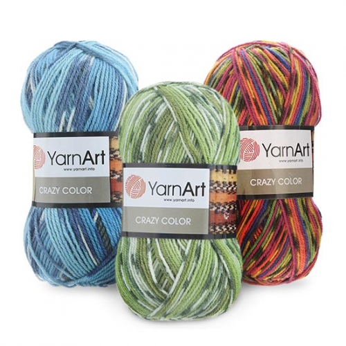 Пряжа Yarnart Crazy Color Пряжа Yarnart Crazy Color