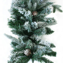 Гирлянда с хвоей (в снегу) и шишками №9151-1 дл. 2,7 м