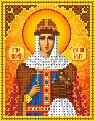 Канва для бисера КБИ-5036 Св. Княгиня Ольга 13х18 см Канва для бисера КБИ-5036 Св. Княгиня Ольга 13х18 см