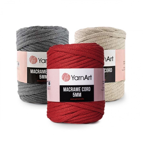 Пряжа Yarnart Macrame Cord 5 мм Пряжа Yarnart Macrame Cord 5 мм