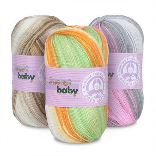 Пряжа Madame Tricote Sweet Baby Batik Пряжа Madame Tricote Sweet Baby Batik