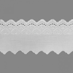 Прошва №TC37 ш.8 см белый  1/15 ярд