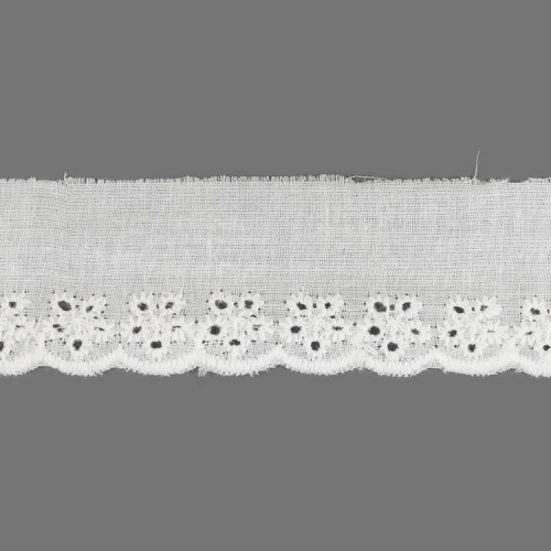 Прошва №TH167 х/б ш.3 см белый  1/14,6 м