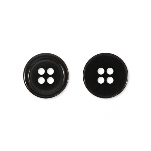 Пуговица брючная №A001 24L чёрный глянец 1/500 шт