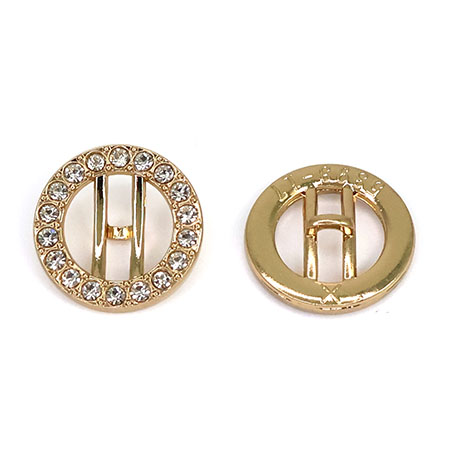 Пуговица со стразами B17 17 мм, 1/25 шт