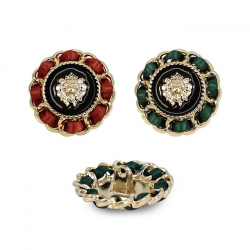 Пуговица со стразами и камнями (№15; №16) 1/10 шт