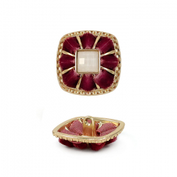 Пуговица со стразами и камнями (№1) 1/10 шт