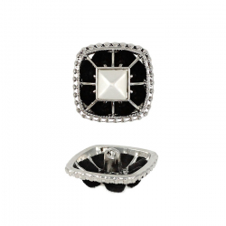 Пуговица со стразами и камнями (№2) 1/10 шт