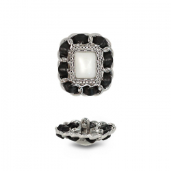 Пуговица со стразами и камнями (№8) 1/10 шт