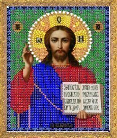 Рисунок на ткани для вышивания бисером 363М «Иисус» Рисунок на ткани для вышивания бисером 363М «Иисус»