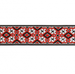 Тесьма жаккард №R4742 ш.3 см 1/9 м