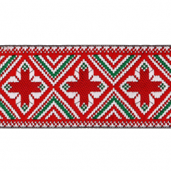 Тесьма жаккард №R4743 ш.5 см 1/9 м