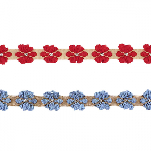 Тесьма с узором ш.0,7 см 1/10 ярд