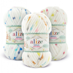 Пряжа Alize Velluto Mini Colors