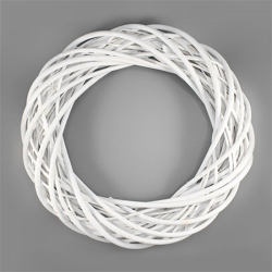 Венок из лозы белый 35 см