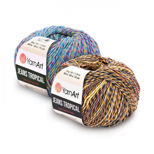 Пряжа Yarnart Jeans Tropical Пряжа Yarnart Jeans Tropical